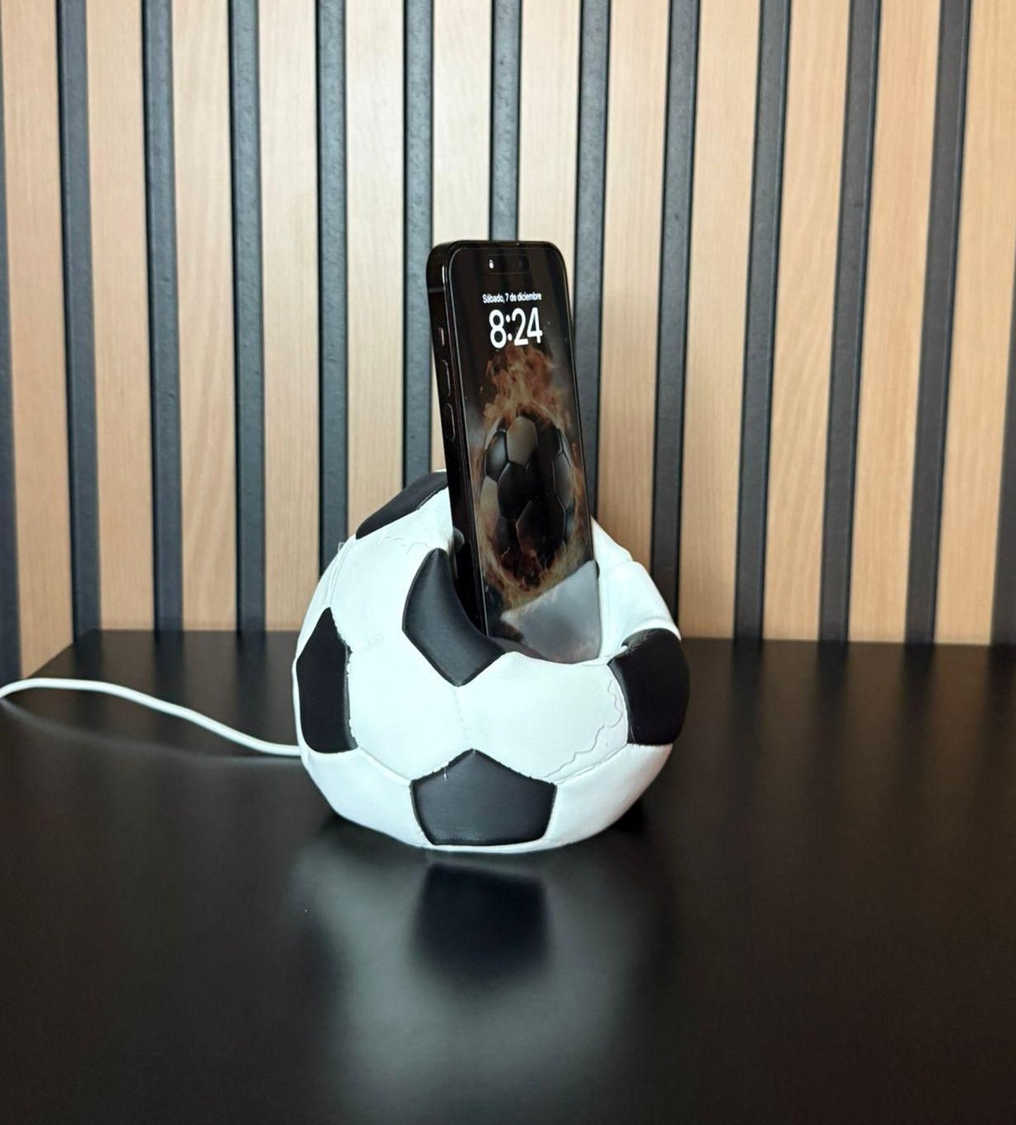 Soccer Ball Phone Holder – 3D Phone Stand for iPhone, Samsung and More Soccer Ball Phone Holder – 3D Phone Stand for iPhone, Samsung and More