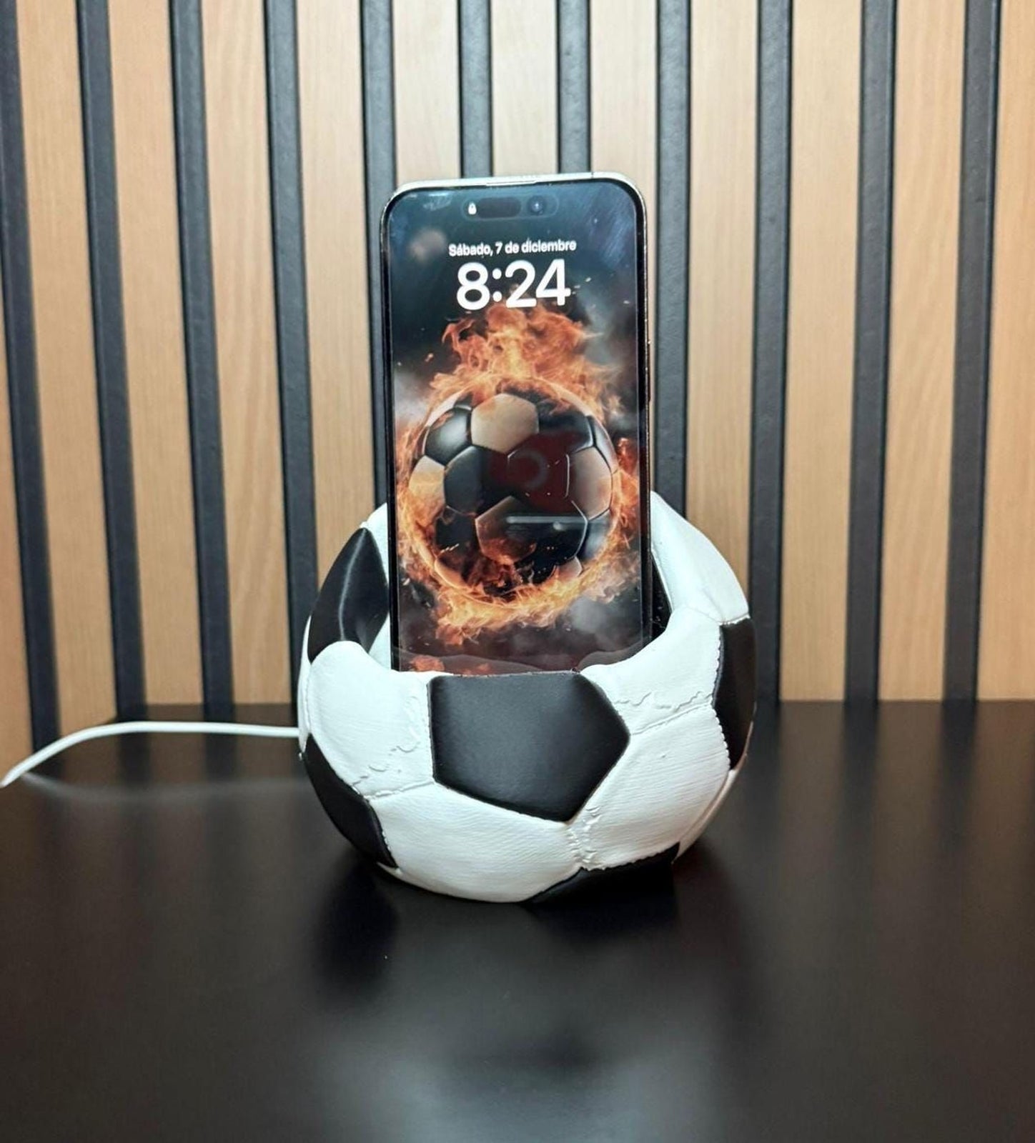 Soccer Ball Phone Holder – 3D Phone Stand for iPhone, Samsung and More Soccer Ball Phone Holder – 3D Phone Stand for iPhone, Samsung and More