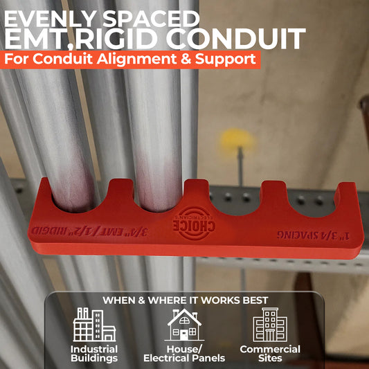 Magnetic Conduit Spacer 3/4" EMT / 1/2" Rigid – 1 3/4" Spacing | Choice Electrician’s