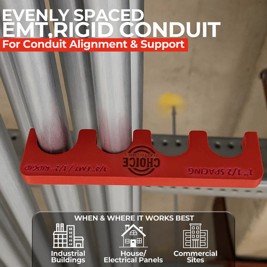 Magnetic Conduit Spacer 3/4" EMT / 1/2" Rigid – 1 1/2" Spacing | Choice Electrician’s