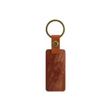Custom Engraved Wooden & Leather Keychains – Rectangle & Round Custom Engraved Wooden & Leather Keychains – Rectangle & Round