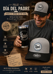 Dad's Legend Bundle – "The Man. The Myth. The Legend." Tumbler & Trucker Hat Set