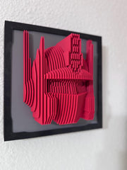 Hero Wall Sculpture – 3D Printed Robot Art for Kids