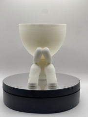 Little People plant pots available set of 4 in 4 poses, cute planter with drainage, succulent planter, boho decor, window plant shelf.