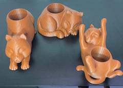 Decorative Cat-Shaped Pots for Succulent Plants – Set of 3