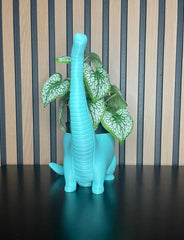 3D Printed Dinosaur Shaped Pot - Fun Decoration (Plant Not Included)
