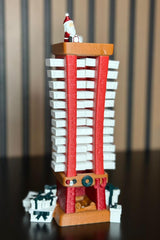 Advent Calendar Santa Descending 3D