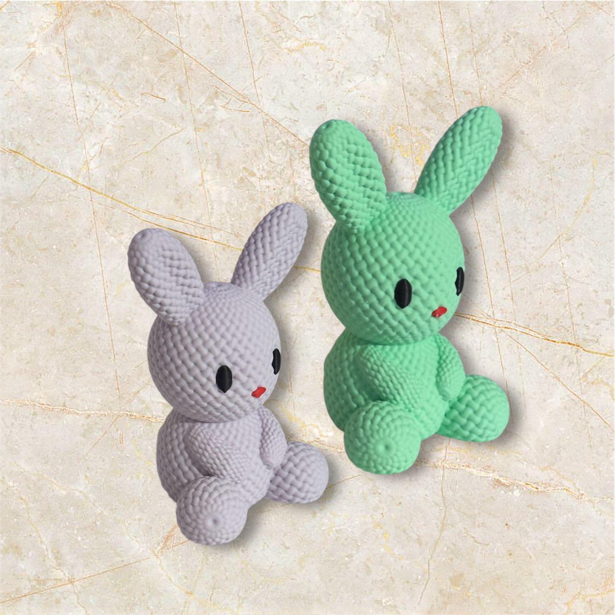 Textured Bunny Mini – 3D Printed Decor Toy Textured Bunny Mini – 3D Printed Decor Toy