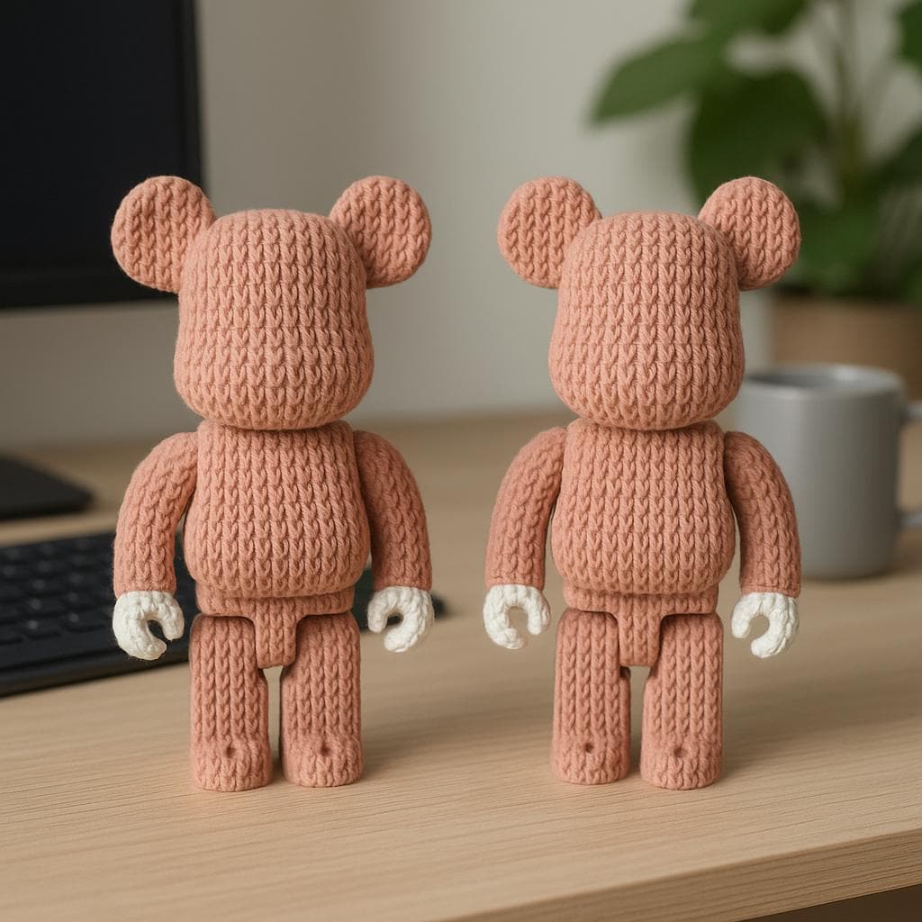 Textured Bear Art Toy – Single or Combo Set Textured Bear Art Toy – Single or Combo Set