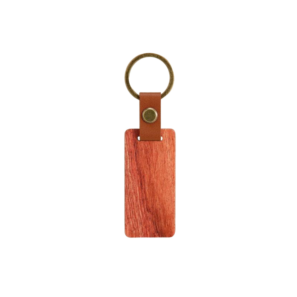 Custom Engraved Wooden & Leather Keychains – Rectangle & Round Custom Engraved Wooden & Leather Keychains – Rectangle & Round