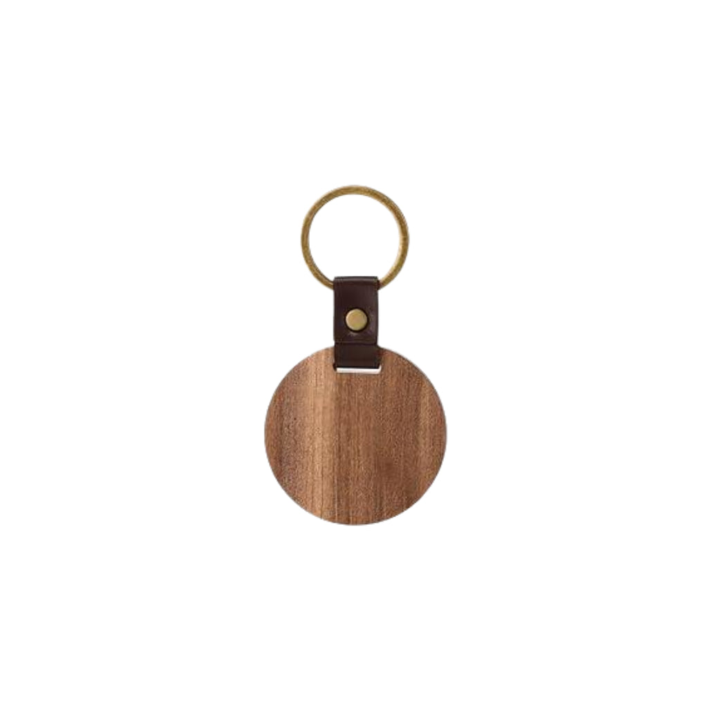 Custom Engraved Wooden & Leather Keychains – Rectangle & Round Custom Engraved Wooden & Leather Keychains – Rectangle & Round