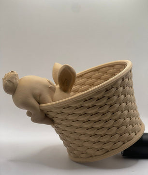 Easter bunny basket, 3D printed.