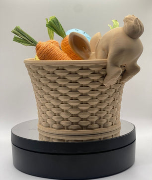 Easter bunny basket, 3D printed.