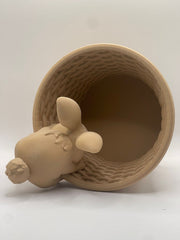 Easter bunny basket, 3D printed.