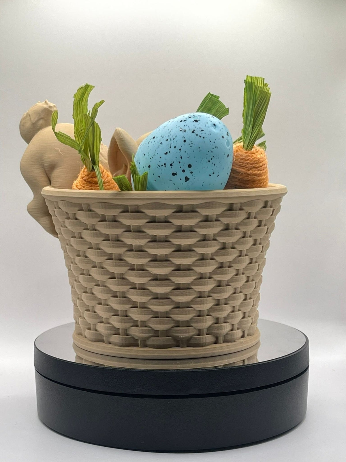 Easter bunny basket, 3D printed.