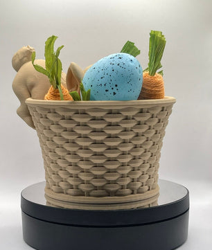 Easter bunny basket, 3D printed.