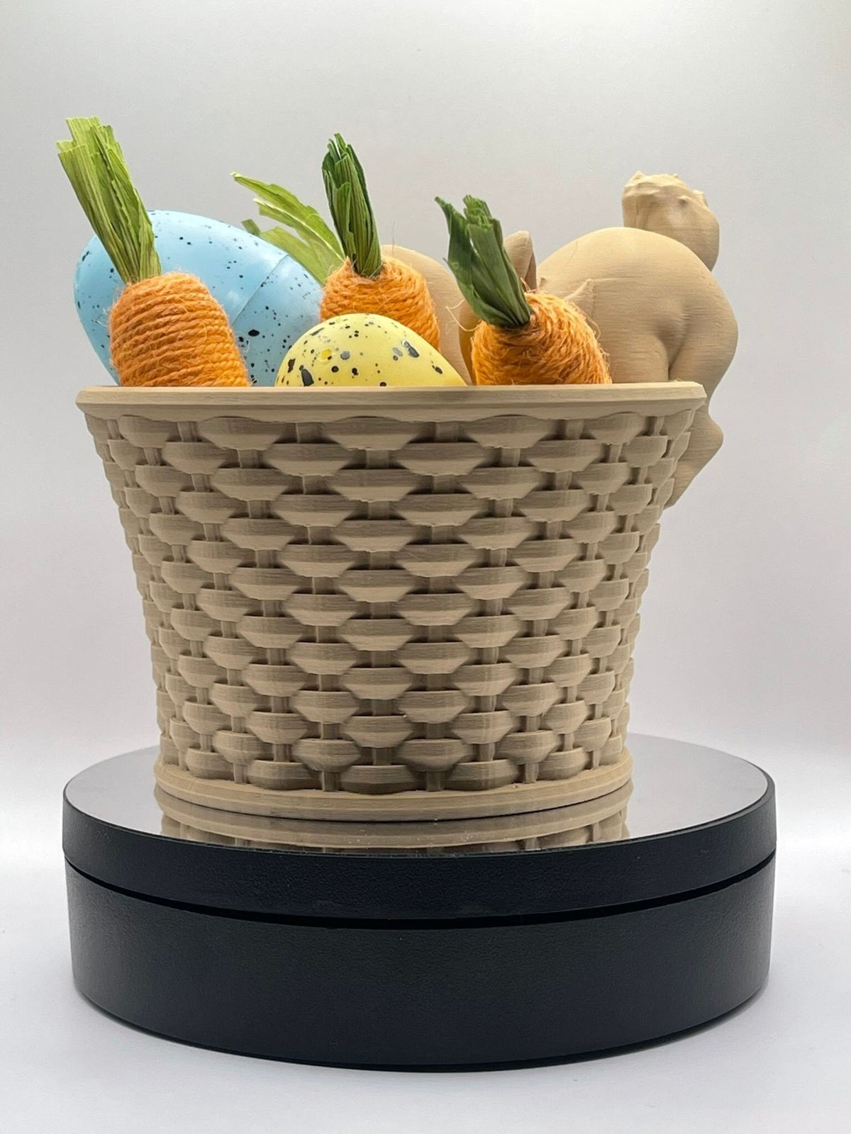 Easter bunny basket, 3D printed.