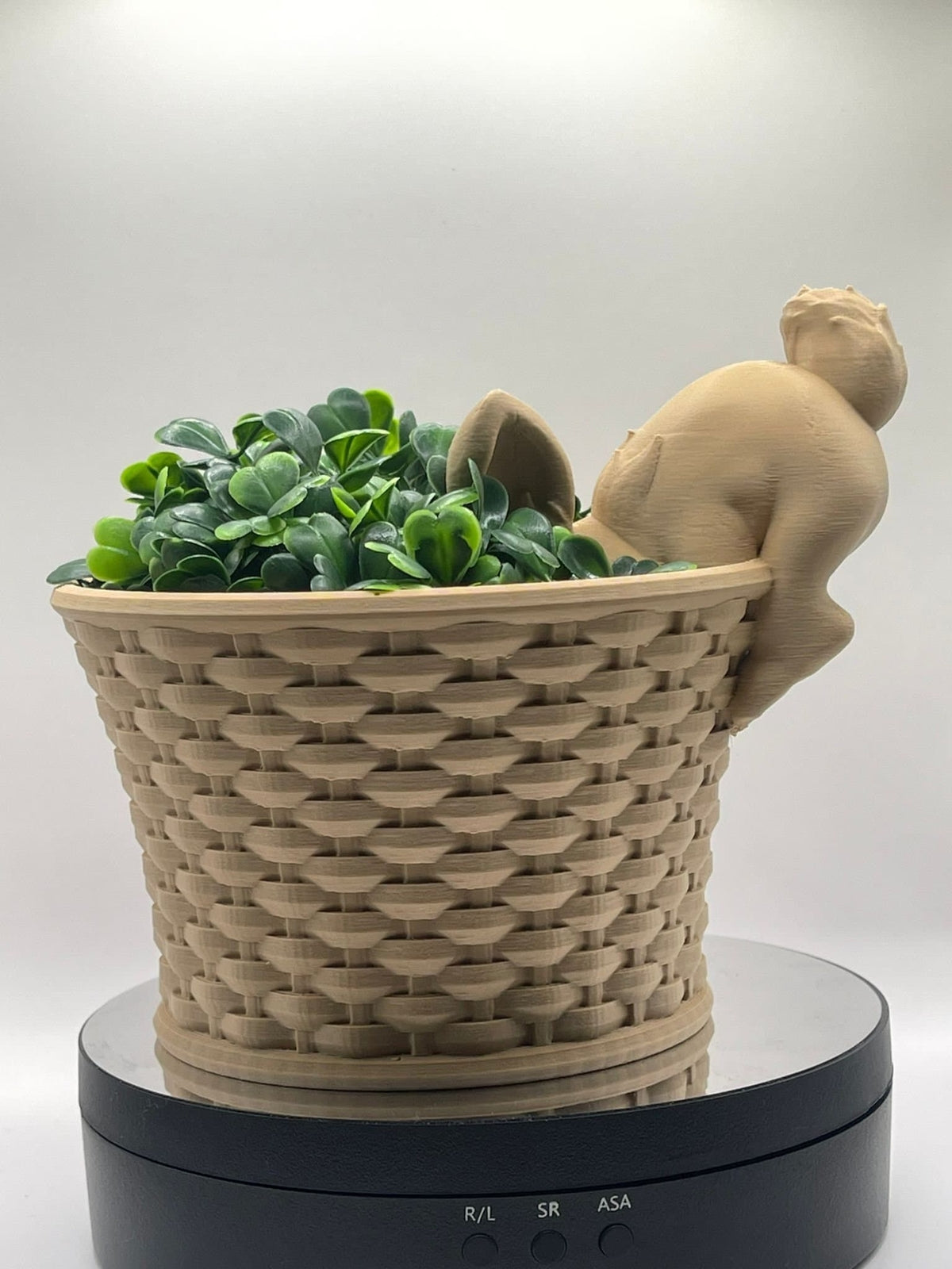 Easter bunny basket, 3D printed.