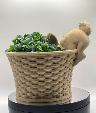 Easter bunny basket, 3D printed.