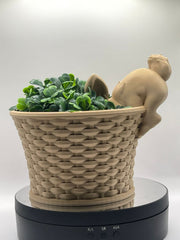 Easter bunny basket, 3D printed.