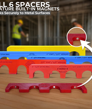 Choice Electrician’s Conduit Spacer Combo Pack – 6 Sizes