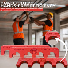 Magnetic Conduit Spacer 3/4" EMT / 1/2" Rigid – 1 1/2" Spacing | Choice Electrician’s