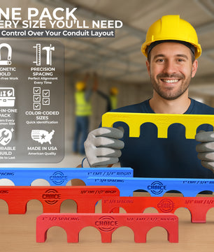 Choice Electrician’s Conduit Spacer Combo Pack – 6 Sizes