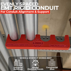 Magnetic Conduit Spacer 3/4" EMT / 1/2" Rigid – 1 1/2" Spacing | Choice Electrician’s