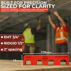 Magnetic Conduit Spacer 3/4" EMT / 1/2" Rigid – 2" Spacing | Choice Electrician’s