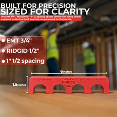 Magnetic Conduit Spacer 3/4" EMT / 1/2" Rigid – 1 1/2" Spacing | Choice Electrician’s