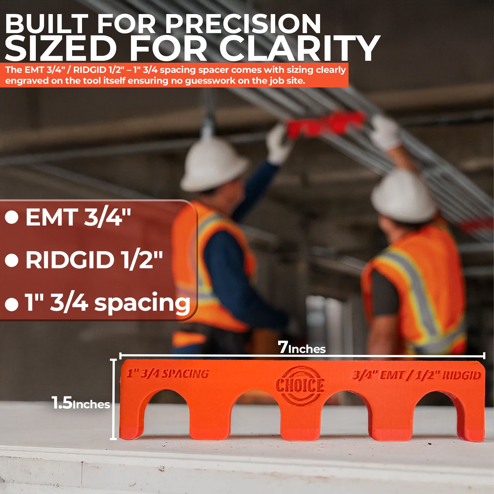 Magnetic Conduit Spacer 3/4" EMT / 1/2" Rigid – 1 3/4" Spacing | Choice Electrician’s