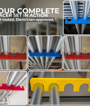 Choice Electrician’s Conduit Spacer Combo Pack – 6 Sizes