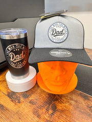 Dad's Legend Bundle – "The Man. The Myth. The Legend." Tumbler & Trucker Hat Set