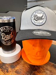 Dad's Legend Bundle – "The Man. The Myth. The Legend." Tumbler & Trucker Hat Set