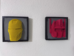 Hero Wall Sculpture – 3D Printed Robot Art for Kids