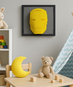 Hero Wall Sculpture – 3D Printed Robot Art for Kids