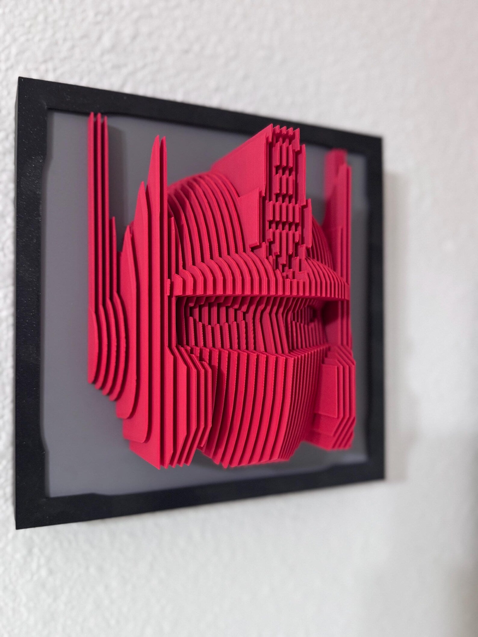 Hero Wall Sculpture – 3D Printed Robot Art for Kids