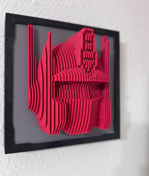 Hero Wall Sculpture – 3D Printed Robot Art for Kids