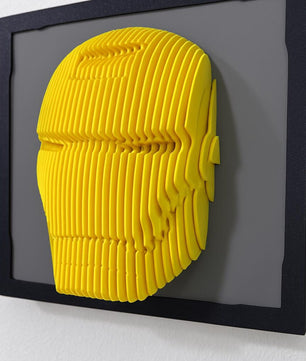 Hero Wall Sculpture – 3D Printed Robot Art for Kids