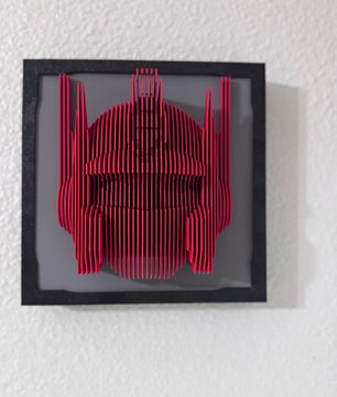 Hero Wall Sculpture – 3D Printed Robot Art for Kids