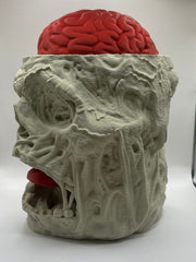 Zombie Decorative Container with Brain: Ideal for Horror Fans