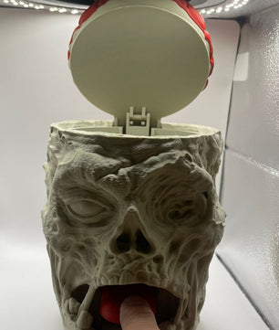 Zombie Decorative Container with Brain: Ideal for Horror Fans