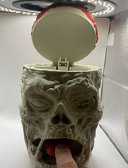 Zombie Decorative Container with Brain: Ideal for Horror Fans