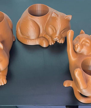 Decorative Cat-Shaped Pots for Succulent Plants – Set of 3