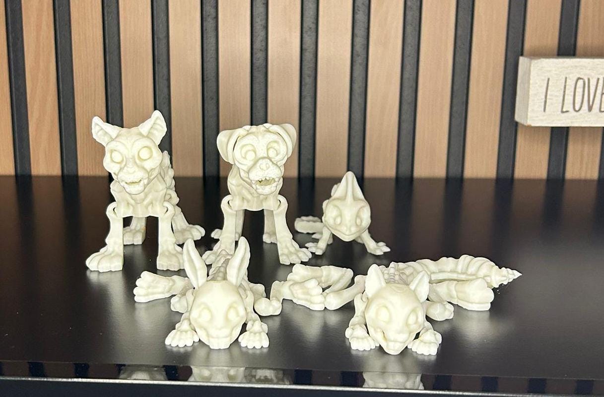Skeleton Figure Set: Unicorn and Mystical Creatures - Exclusive Design