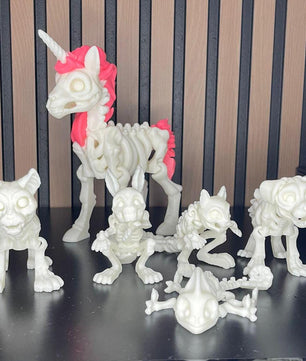 Skeleton Figure Set: Unicorn and Mystical Creatures - Exclusive Design