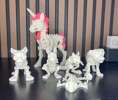 Skeleton Figure Set: Unicorn and Mystical Creatures - Exclusive Design