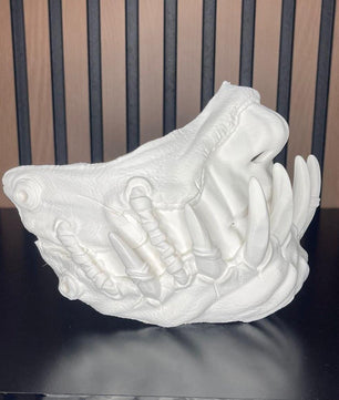 Blank Demonic Mask for Customization - Detailed Design