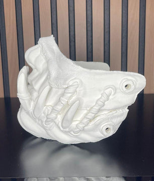 Blank Demonic Mask for Customization - Detailed Design