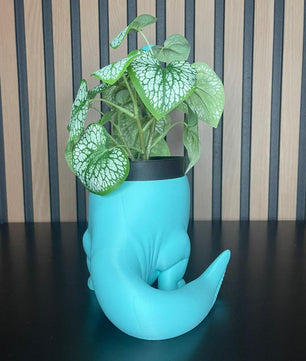 3D Printed Dinosaur Shaped Pot - Fun Decoration (Plant Not Included)